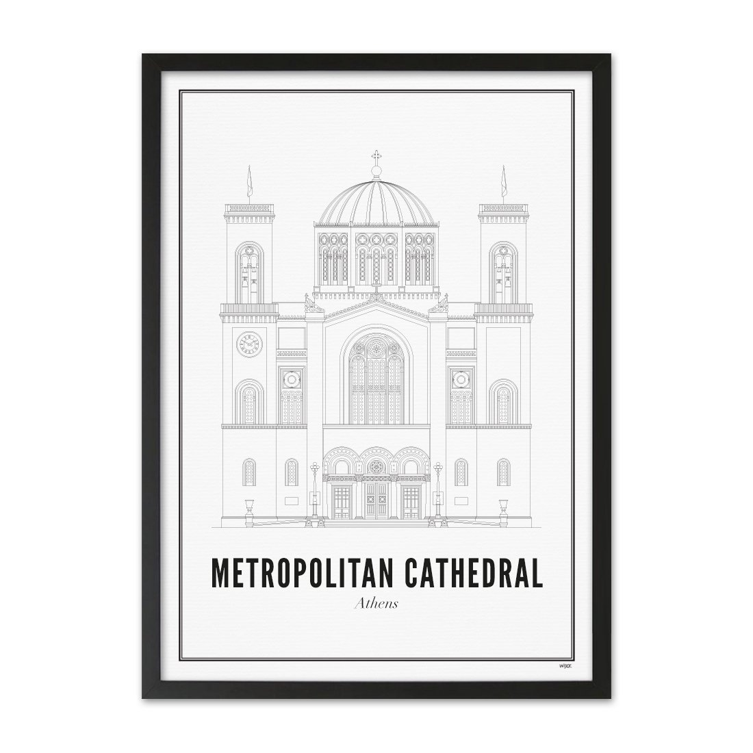 Poster van Athene - Metropolitan Cathedral | WIJCK. 